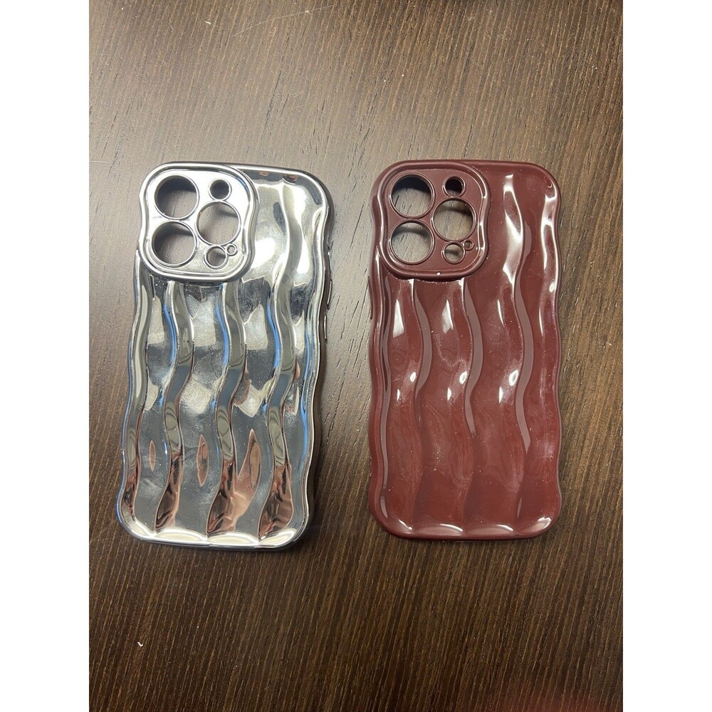 Phonecases For Iphone 13 & 14 Pro - Wavy Burgundy Phonecase